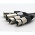 Microphone Db9 Male To 3XLR Male Audio Cable